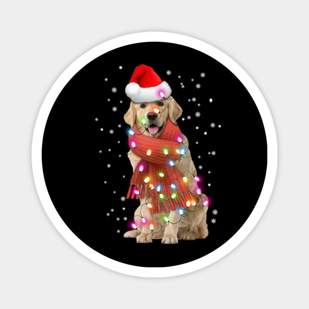 labrador retriever christmas tshirt Magnet by Him